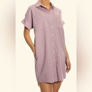 OAT NWT Shirt Dress Size S Mauve